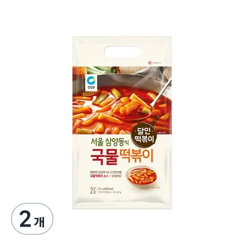 청정원 국물 떡볶이, 380g, 2개