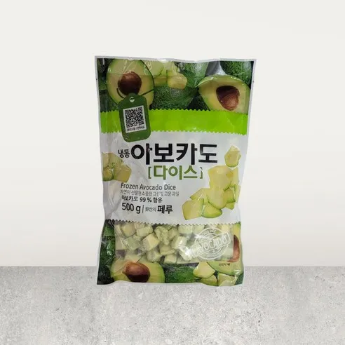 냉동 아보카도 다이스 500g, 1개