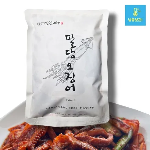 맛집비책 팔당 오징어볶음, 420g, 매운맛, 3개