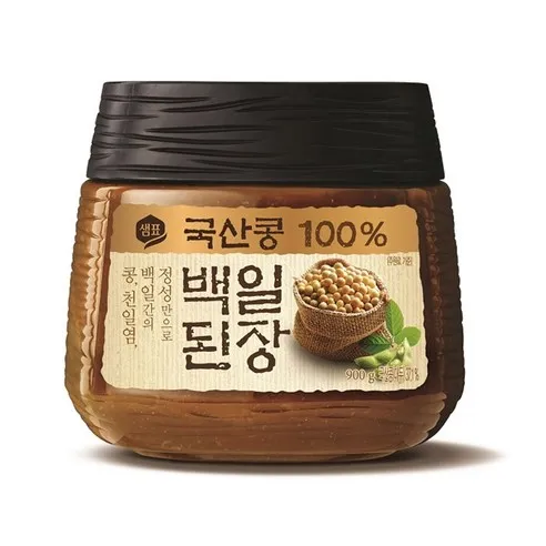 샘표 국산콩 백일된장, 900g, 1개