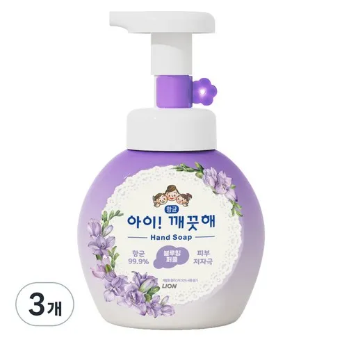 아이깨끗해 블루밍 퍼플 핸드워시, 250ml, 3개