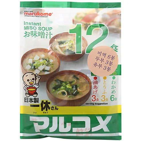 마루코메 잇큐상 즉석미소 겐엔 12식, 186g, 1개