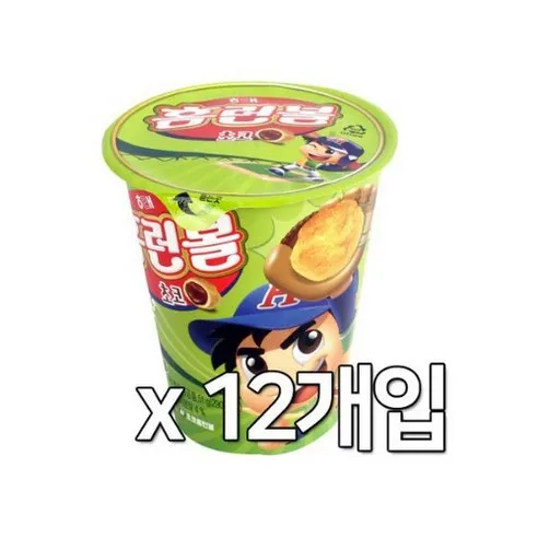 해태제과 홈런볼 초코 컵, 51g, 12개