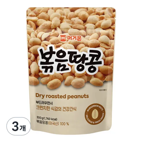 머거본 볶음땅콩, 300g, 3개