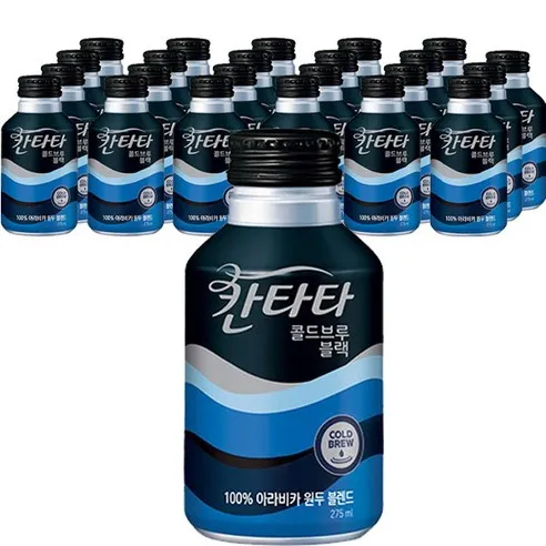 칸타타 콜드브루 블랙, 275ml, 24개