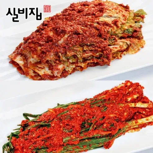 선화동 매운 실비김치 배추김치 1kg+파김치 500g