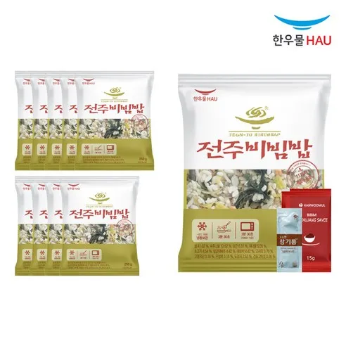 [자연맘스토리] 한우물 전주 비빔밥 250g x 10개, 250g, 10개