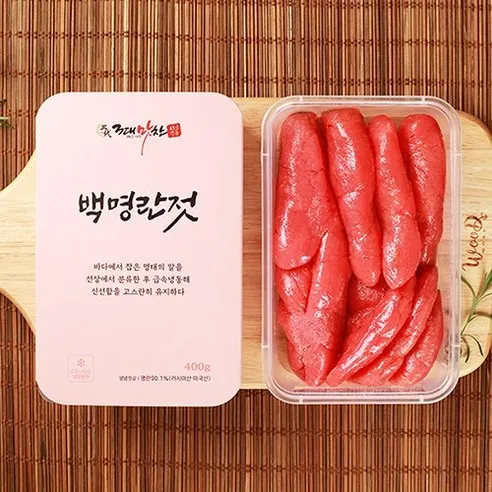 3대맛찬 백명란 프리미엄명란젓 명란젓, 400g, 1개