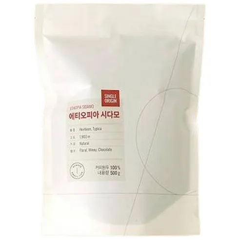 엔제리너스 에티오피아 시다모 싱글오리진 핸드드립 커피원두, 커피메이커(보통), 500g, 1개