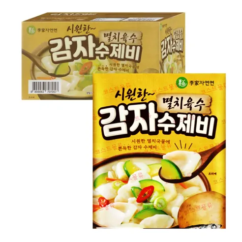 이가자연면 멸치육수 감자 수제비, 186.5g, 8개