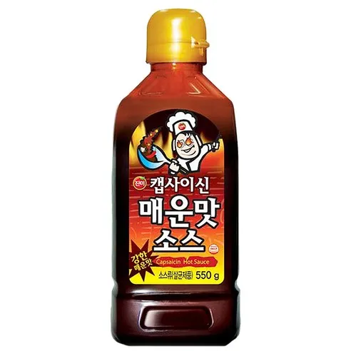 진미 캡사이신 매운맛 소스, 550g, 1개