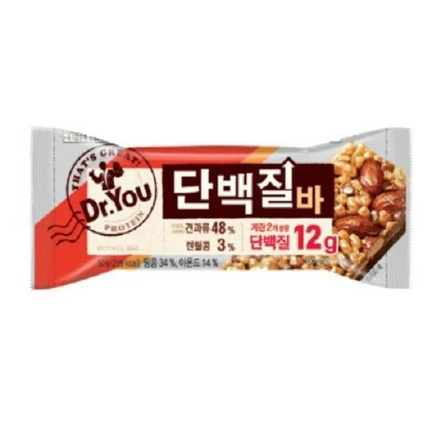 오리온 닥터유 단백질바 50g 식사대용 간식, 50g, 24개