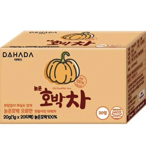 다하다 늙은 호박차 20p, 1g, 20개입, 1개