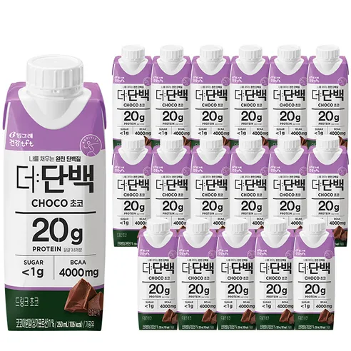 tft 더단백 드링크 초코, 250ml, 18개