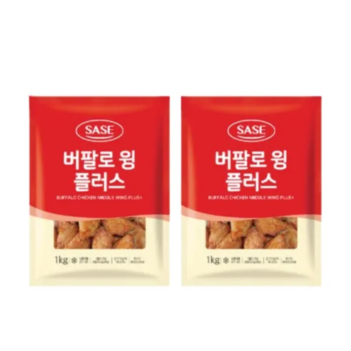 사세 버팔로윙 플러스 1kg x 2봉, 1kg, 2개