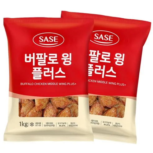 사세 버팔로윙플러스 1kg +, 1kg, 2개