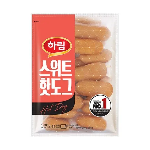 하림 스위트핫도그 1kg, 1kg, 1개