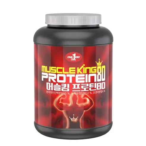 원데이뉴트리션 머슬킹 80 프로틴 헬스 보충제, 2kg, 1개