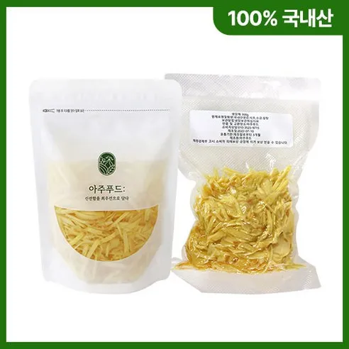 100% 국내산 생강으로 만든 생강초절임 300g 500g 1kg, 500g, 1개