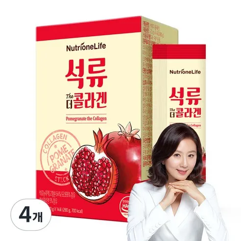 뉴트리원 석류 더 콜라겐 14p, 280g, 4개