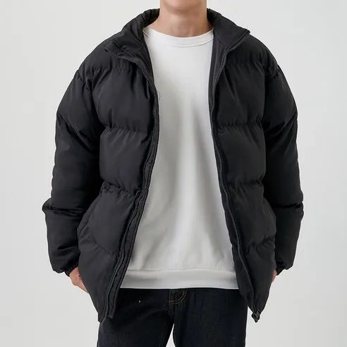 블랙101 남성용 데일리 겨울 아우터 따뜻한 숏 패딩점퍼 JN-SZ03