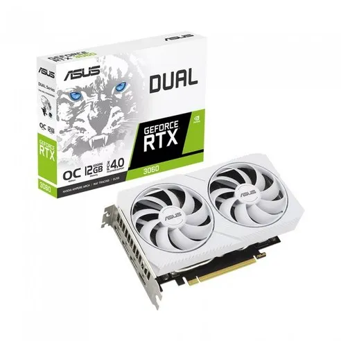 ASUS DUAL 지포스 RTX 3060 O12G OC D6 12GB White