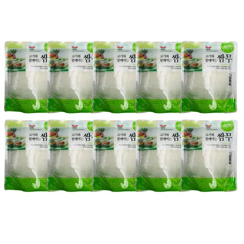 일가집 쌈무 180g x10개 무쌈 고기, 180g, 10개