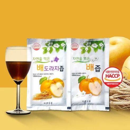 자연식품 자연을 먹은 배도라지즙, 100ml, 100개